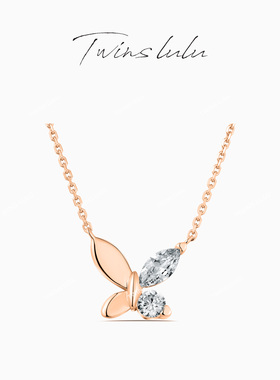 TWINSLULU优雅贵气感蝴蝶项链