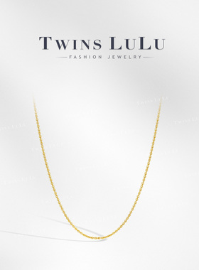 TWINS LULU时尚简约百搭高级感金色项链TSJ12948