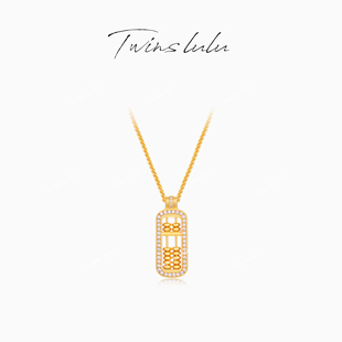 TSJ10245 算盘项链女款 TWINS LULU古法工艺新中式