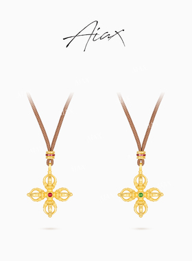 TWINS LULU古法十字金刚杵精致国风百搭项链TSJ8978