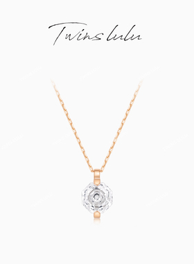 TWINS LULU时尚轻奢小众高级感八边形玫瑰项链TSJ7878