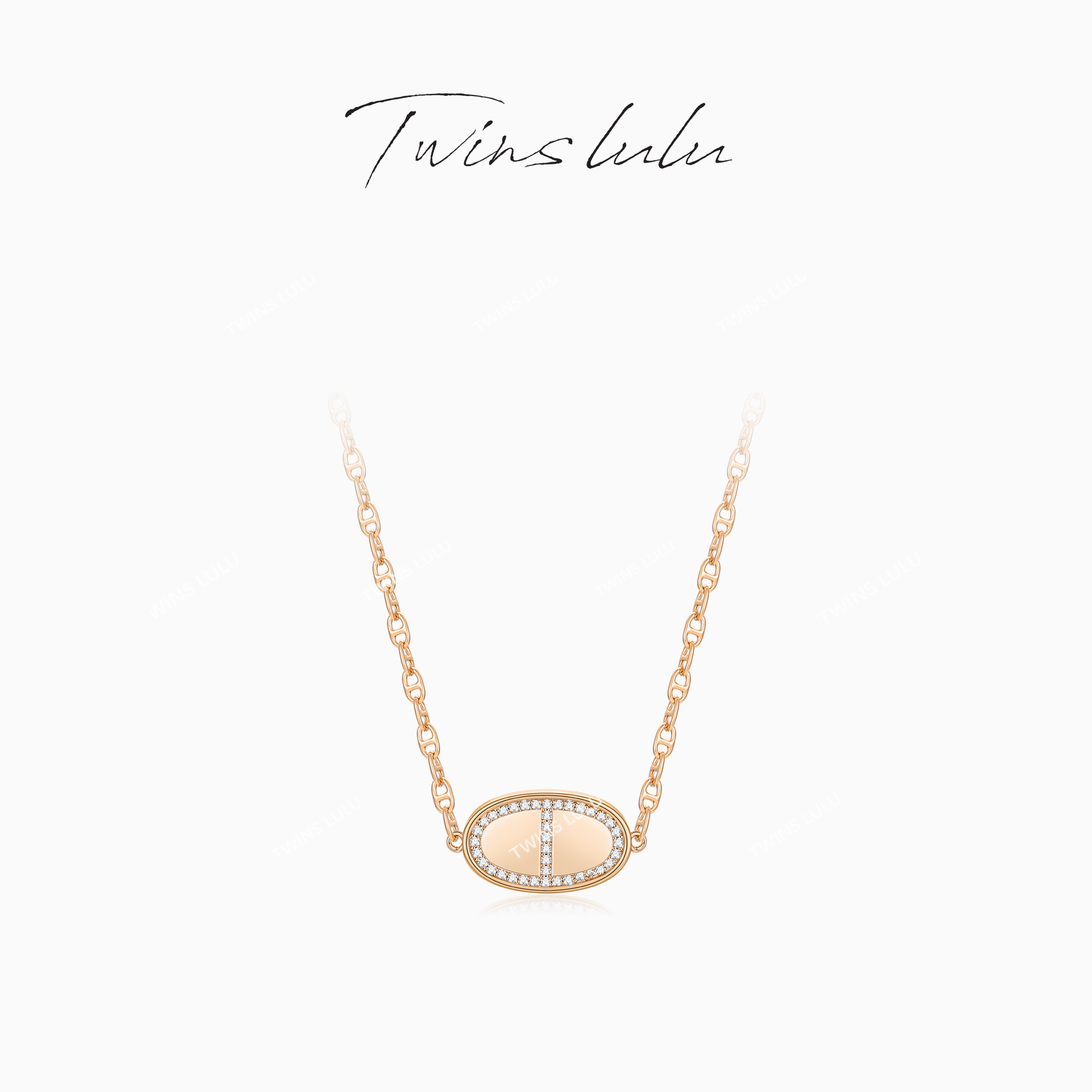 TWINSLULU轻奢风猪鼻子项链