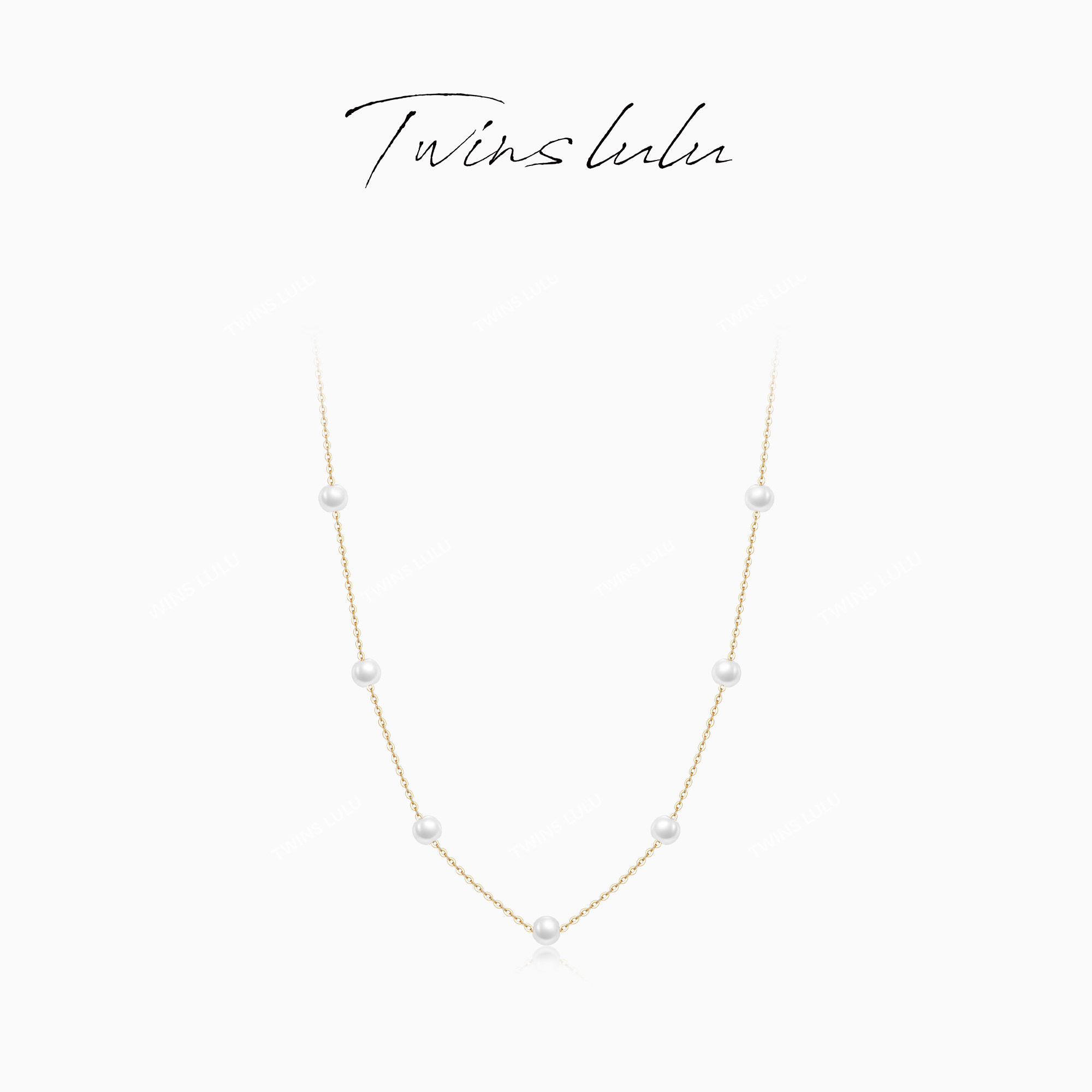 TWINSLULU百搭圆形珠珠项链