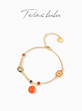 TWINS LULU新中式创意蛇年红色手链TSS7389