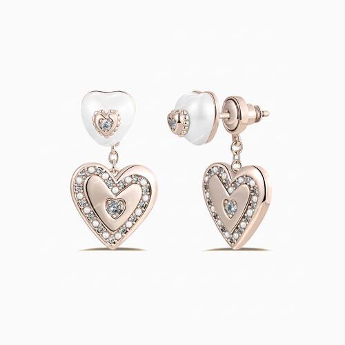 TWINSLULU爱心两戴式耳环