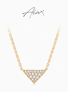 TWINS LULU高定设计高级感小众百搭个性三角形项链TSJ7872