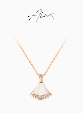 TWINS LULU925银经典百搭轻奢高级感白色小裙子项链TSJ9500