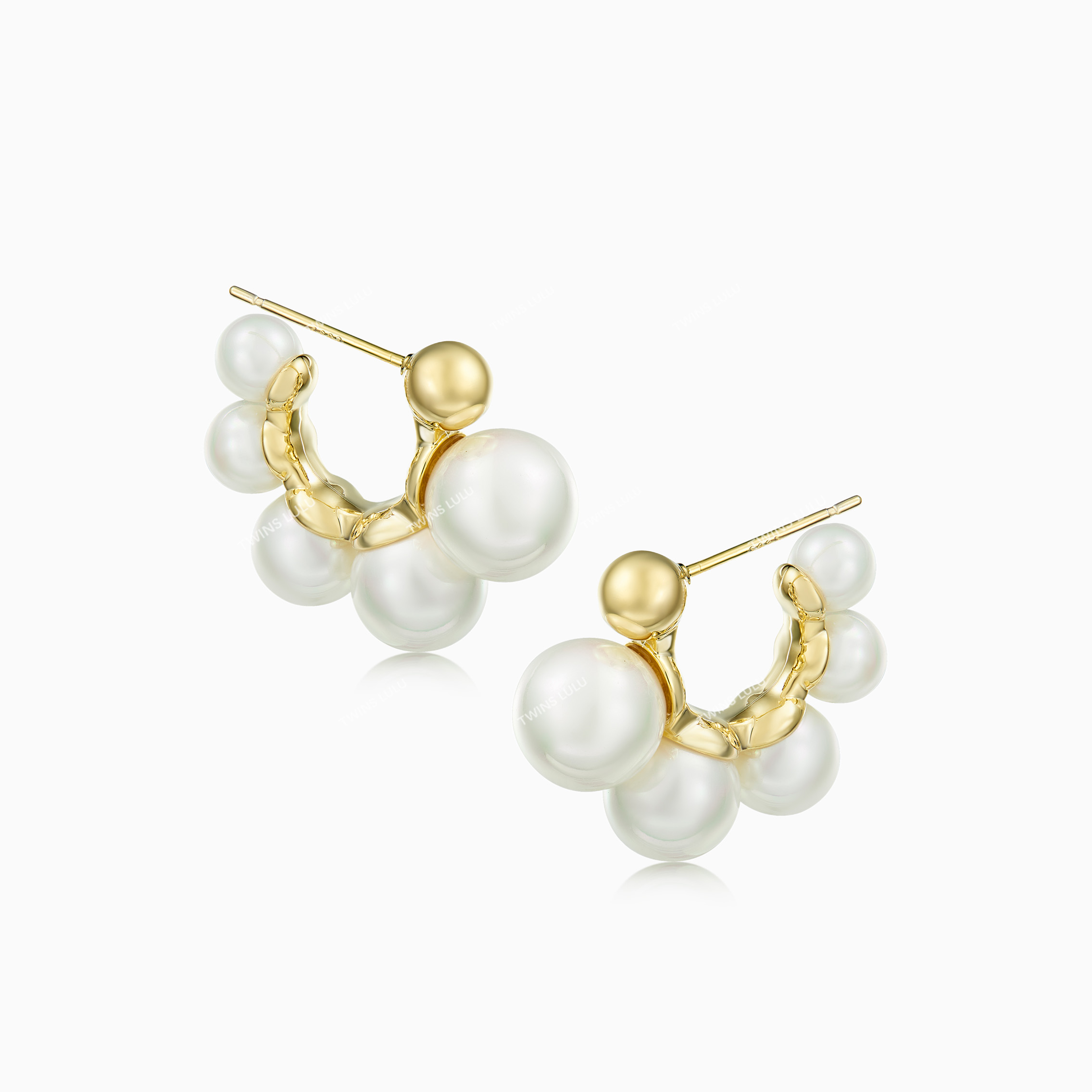 TWINSLULU半圈设计新中式耳环女