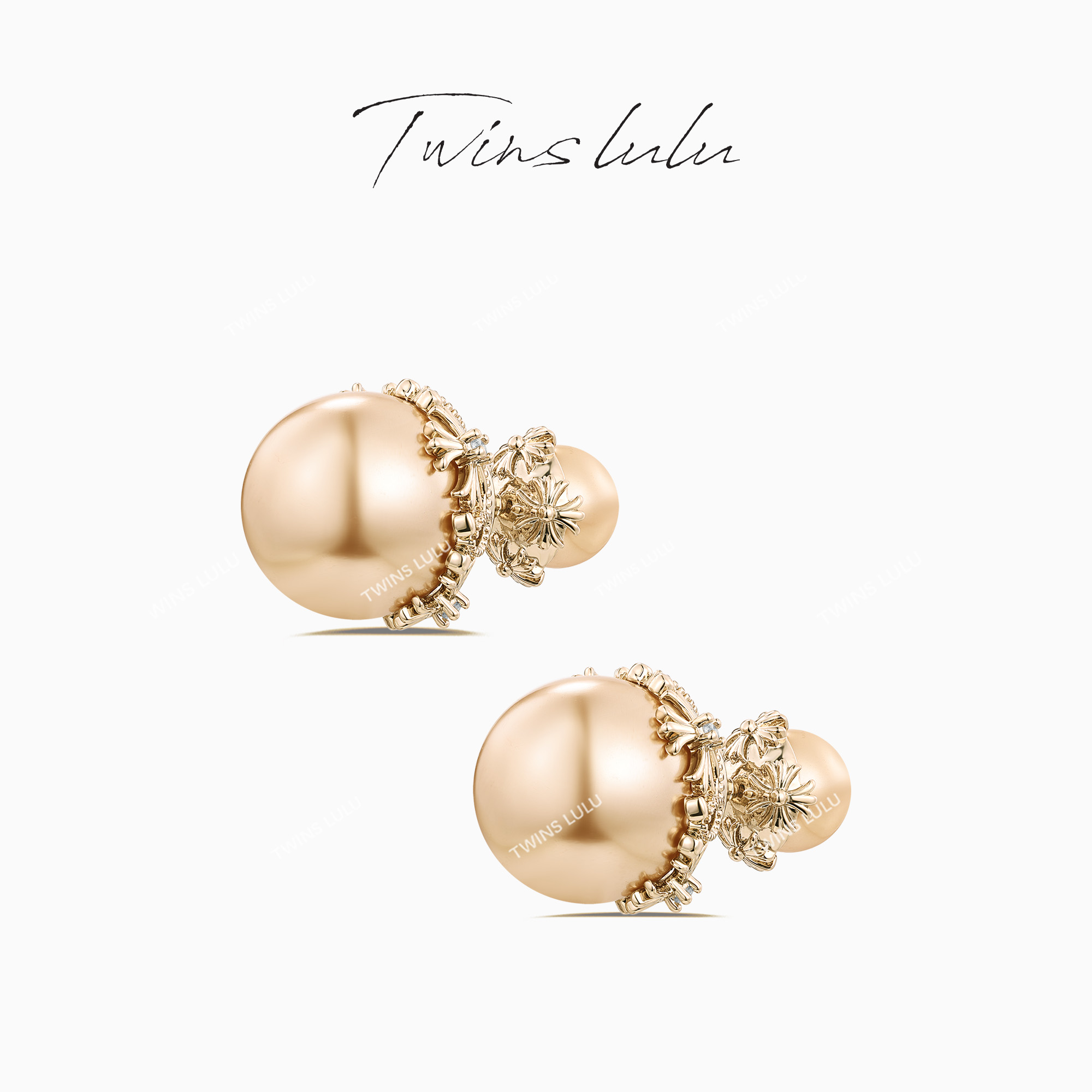 TWINSLULU双珠耳环多戴耳饰