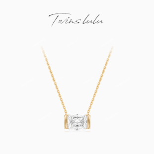 TWINS LULU小众时尚简约高级几何糖果钻钻项链TSJ10590情人节礼物