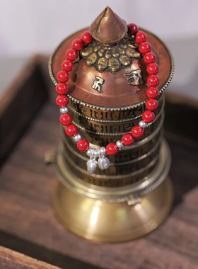 朱砂帝王砂红砂 含量90%以上 s925纯银莲蓬玉兰花 纯银龙牌朱砂