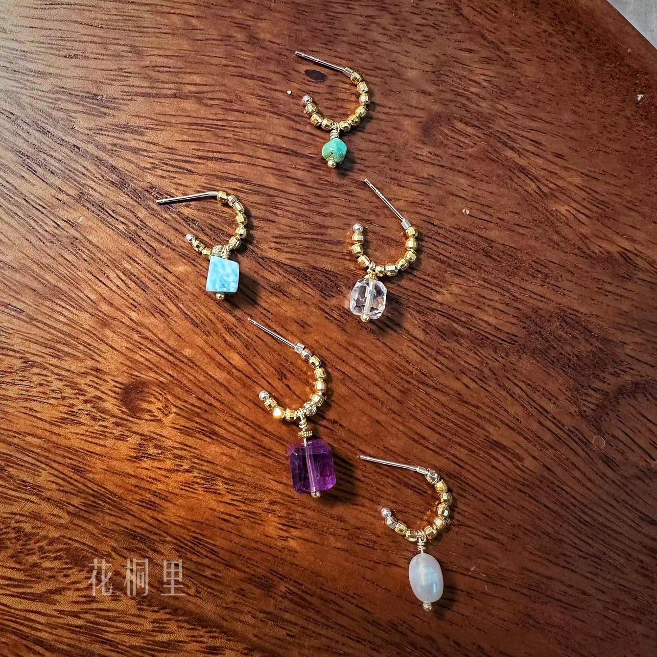 花桐里 各种水晶珍珠银耳饰
