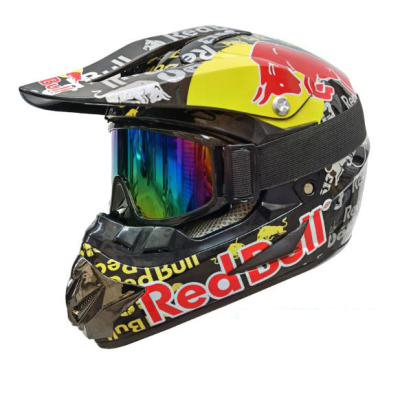 红牛全盔FOX头盔山地自行车头盔