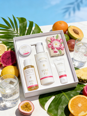 2025现货/斐济原装正品PureFiji豪华润肤5件套礼盒伴手礼 多香型