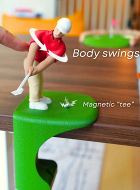 新品Desktop Golf 3D打印高尔夫球游戏桌面摆件办公室解压神器