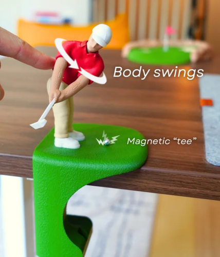 新品Desktop Golf 3D打印高尔夫球游戏桌面摆件办公室解压神器