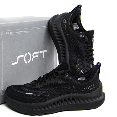 男子休闲跑鞋舒适软弹透气运动鞋