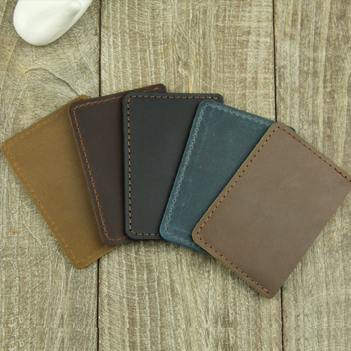 Маленький защитный чехол ручной работы, кожаный мультяшный чехол для проездного и картхолдер