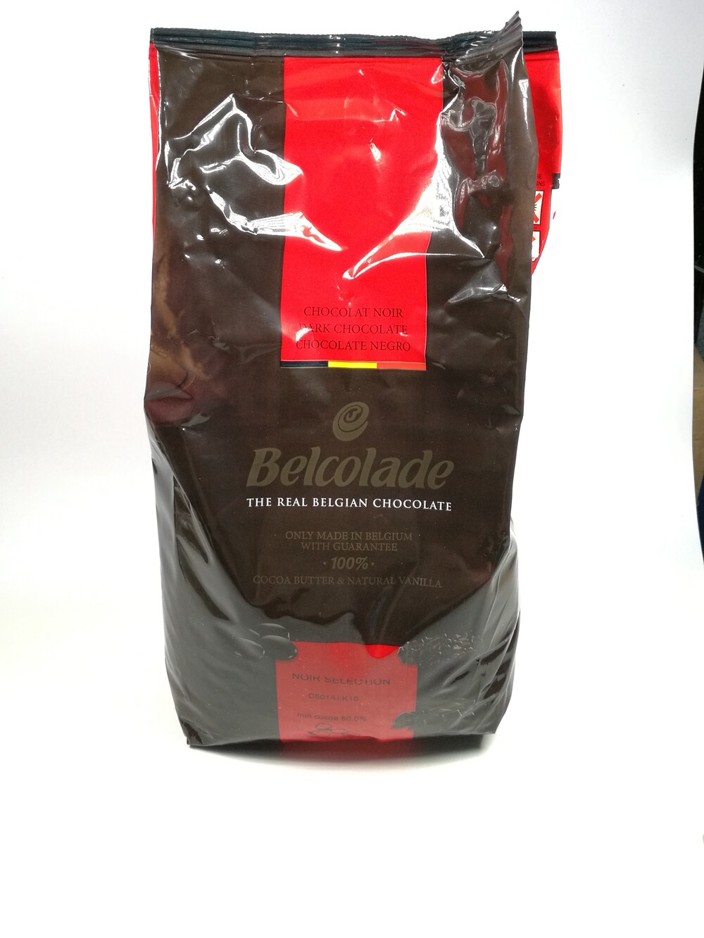 原装进口比利时贝可拉belcolade贝克拉耐高温巧克力豆可可含量50%