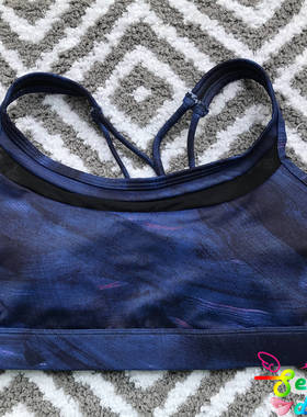 6ixty8ight专柜正品深蓝色美背运动无钢圈薄垫内衣文胸8S8BR05361