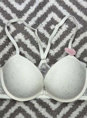 6ixty8ight专柜正品花花网纱蕾丝美背聚拢型前扣内衣 文胸BR14239