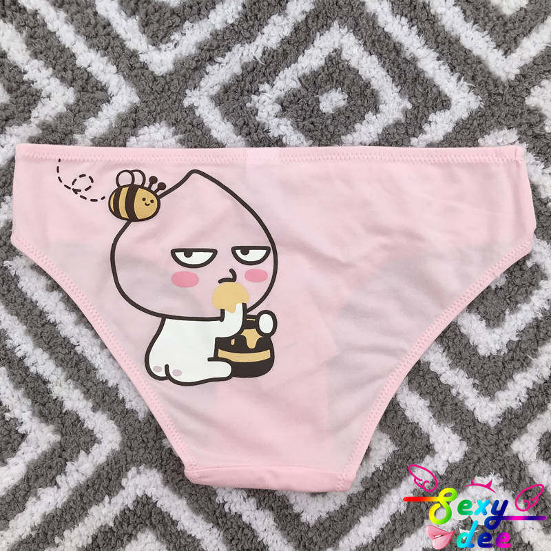 119元5条6ixty8ight专柜正品 KAKAO舒适粉色棉质印花三角内裤底裤