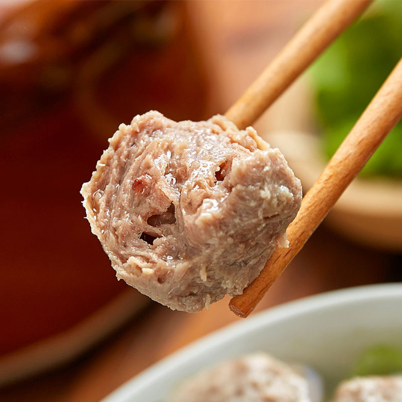 小炳先生潮汕牛筋丸1斤手打牛肉丸500g牛杂关东煮烧烤火锅食品