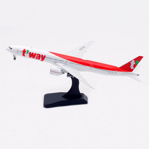 AV 1:400 飞机模型 合金 德威航空 B777-300ER HL8706 起落架可拆
