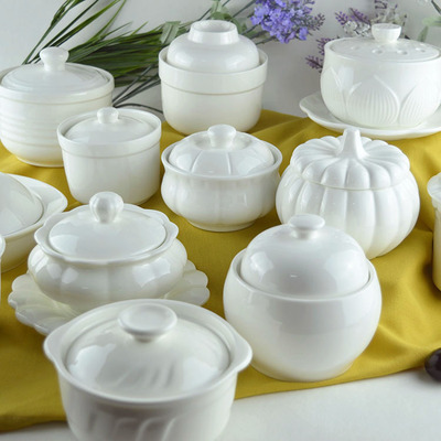 隔水炖盅陶瓷带盖汤盅燕窝炖盅