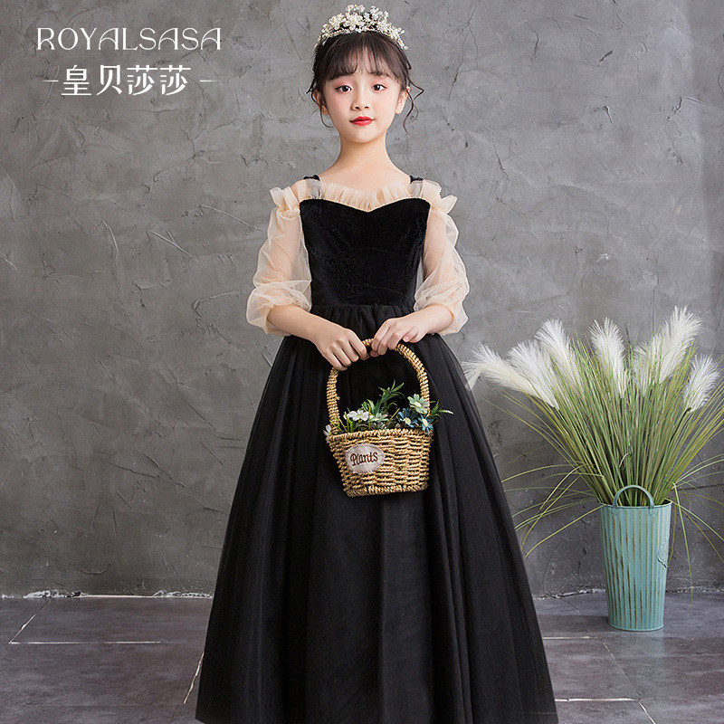 children full dress girl Princess Dress Piano play costume Qi Di Host model Catwalk senior Evening dressin the Children/Baby/Family fitted , Children dress  category - from Buy2taobao.com to provide professional Taobao agent buy service