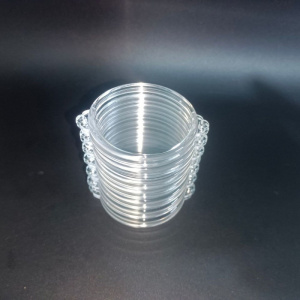 厂家直销亚克力45双耳圆盒纪念币中国结塑料盒礼品盒徽章盒