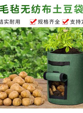 跨境批发毛毡无纺布阳台种植袋马