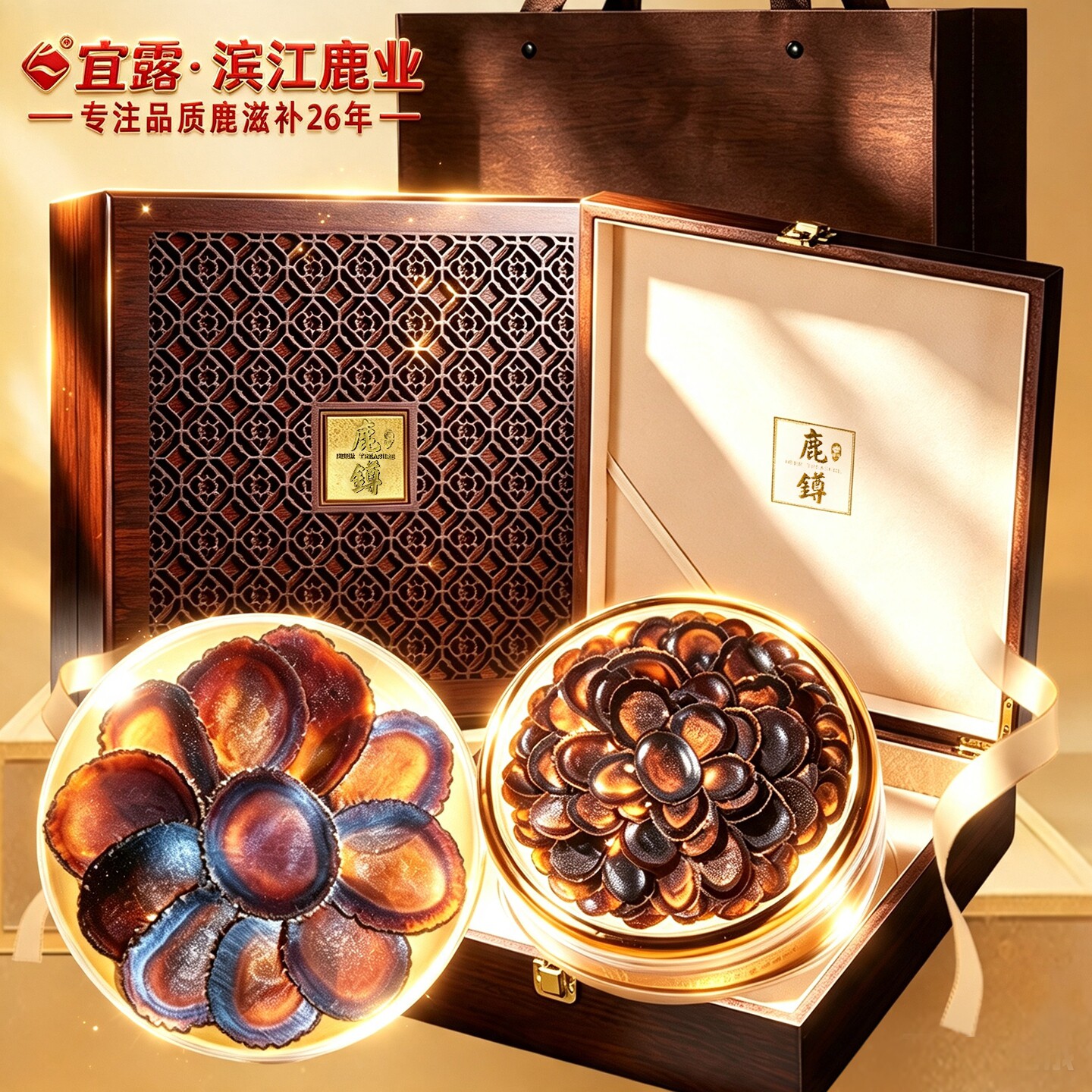 宜露【高品质认证】鹿茸片全蜡片