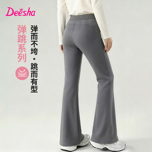笛莎童装女童喇叭裤秋季新款中大童女孩儿童宝宝洋气百搭长裤休闲