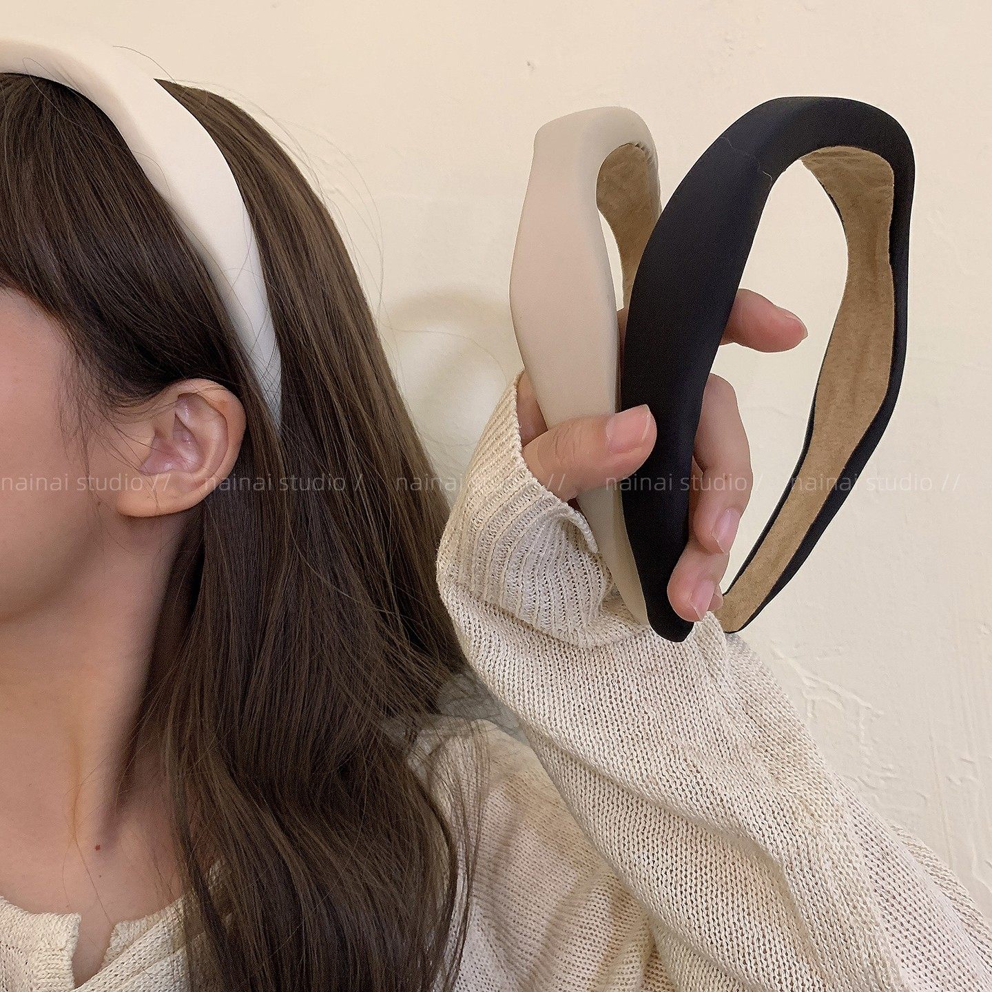 不规则发箍~优雅气质美拉德风秋冬新款高颅顶头箍发夹发饰头饰女A