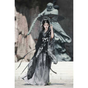 宴山亭汉服 不染尘 梅花重工刺绣清冷风南北朝江湖武侠风原创