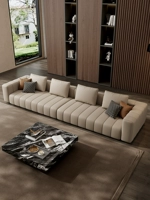 Минималистичное кожаное дизайнерское пианино, элитный диван, воловья кожа