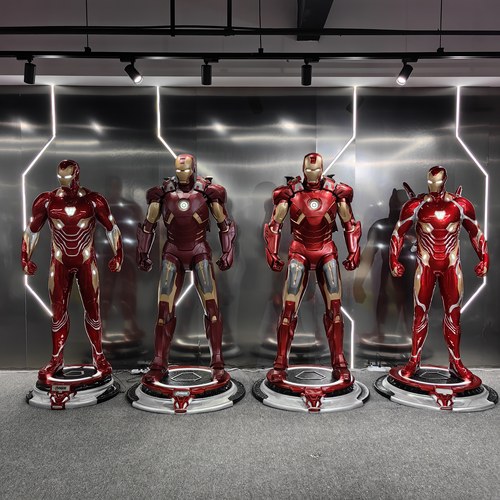 工厂直销1比1钢铁侠全身雕像模型
