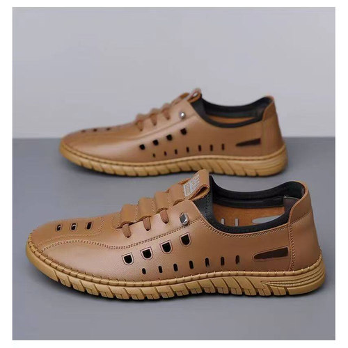 断码清仓品质凉鞋韩版新款夏季透气防滑防臭耐磨皮鞋镂空鞋