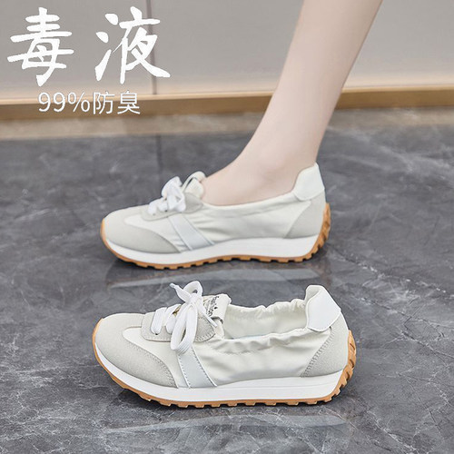 踩屎感阿甘鞋女鞋子2025年新款透气德训休闲小白鞋防滑德训鞋
