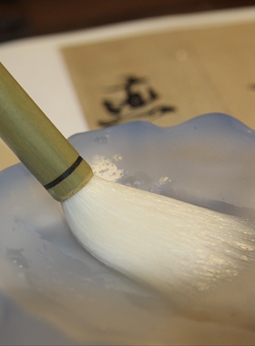短锋玉兰蕊 陈娟英手作 纯羊毫中楷毛笔 楷隶篆行古法手工毛笔