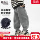 男童冬加绒运动裤 儿童宽松裤 子2026新款 小象汉姆童装 跑步登山长裤
