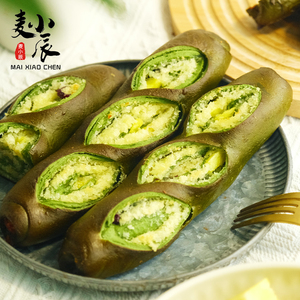 麦小辰 抹茶椰香凤梨碱水面包德式下午茶早餐代营养手作现发饱腹0