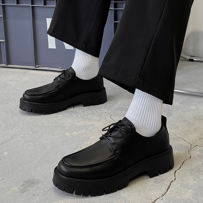 增高男士皮鞋德比鞋商务4cm