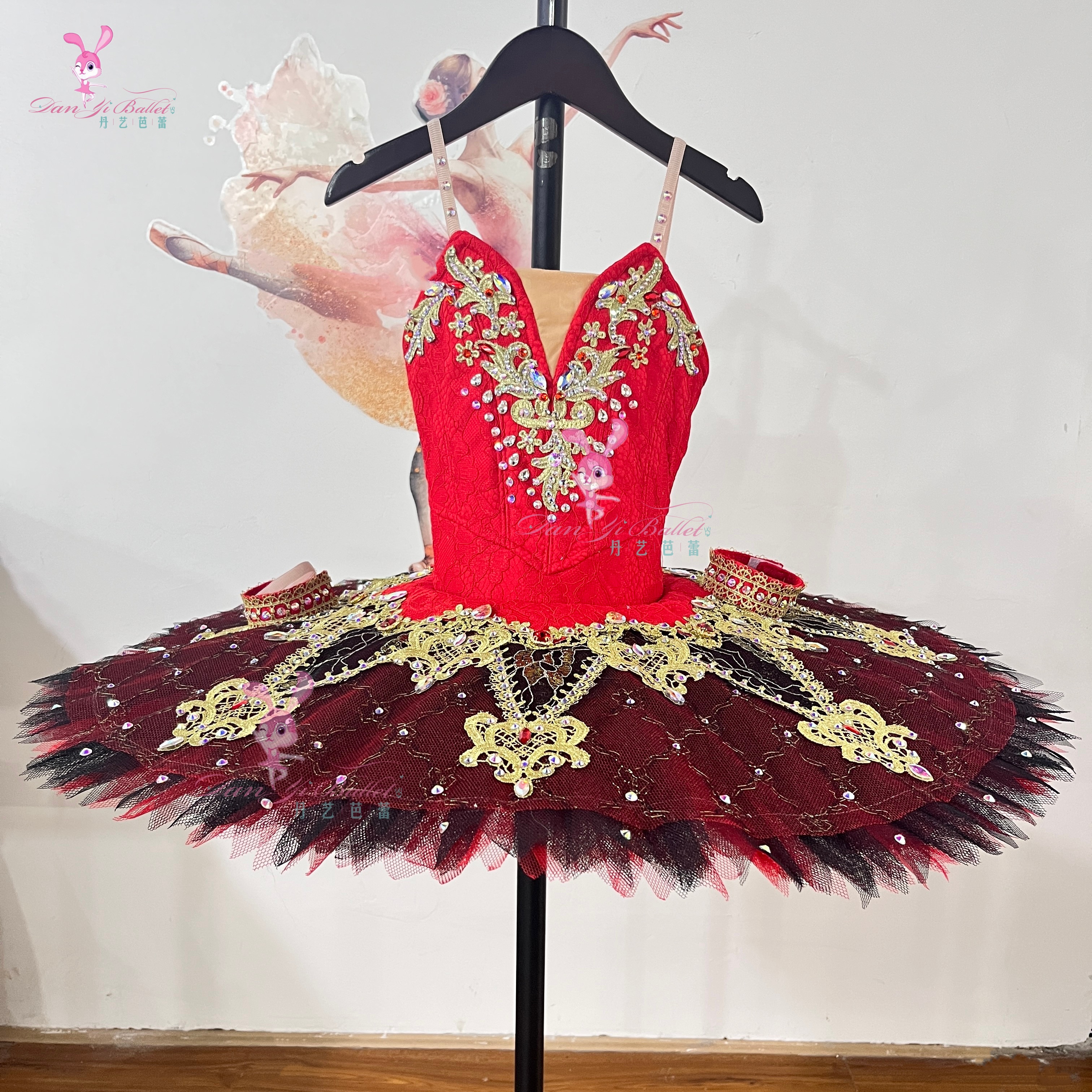 丹艺艾斯米拉达芭蕾舞演出服盘裙tutu裙比赛服表演裙六一专业定制