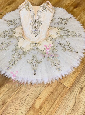 丹艺白色帕吉塔芭蕾舞裙演出服盘裙tutu裙比赛服表演服专业定制