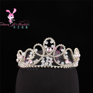 丹艺舞兔兔芭蕾银色头饰独舞睡美人全手工专业定制头箍比赛皇冠