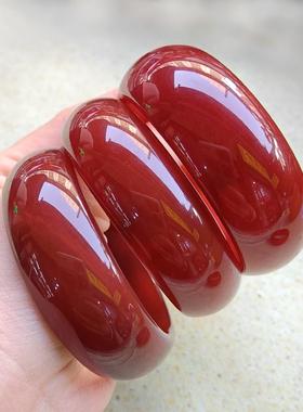 加宽版红玛瑙手镯送妈妈礼物