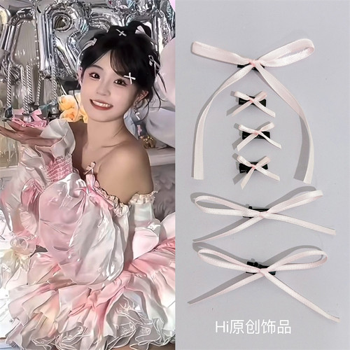 生日写真拍照发夹蝴蝶结发饰套装