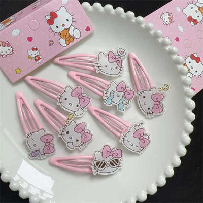 日系HelloKitty儿童BB夹凯蒂猫宝宝边夹发卡子碎发夹子头饰发饰品